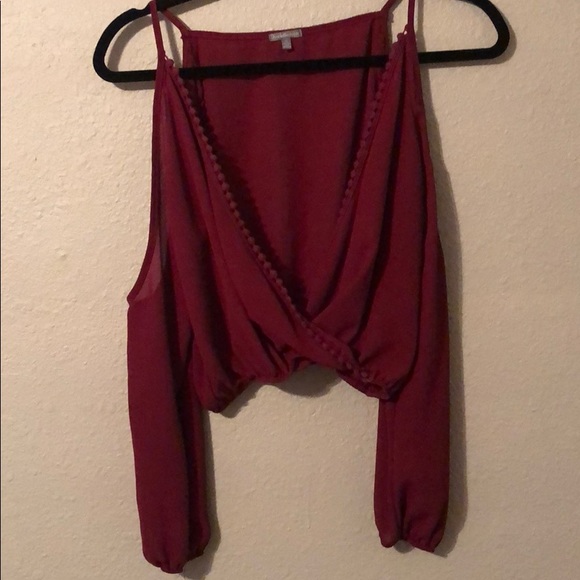 Charlotte Russe open front crop top - Picture 4 of 4